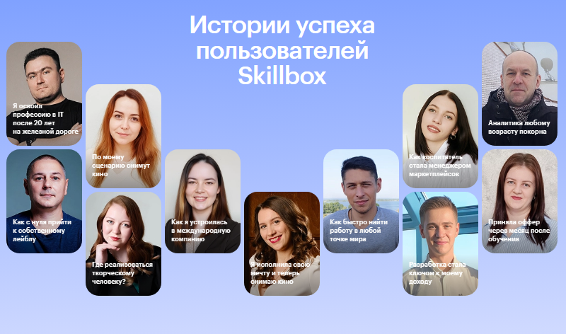 истории успеха на сайте