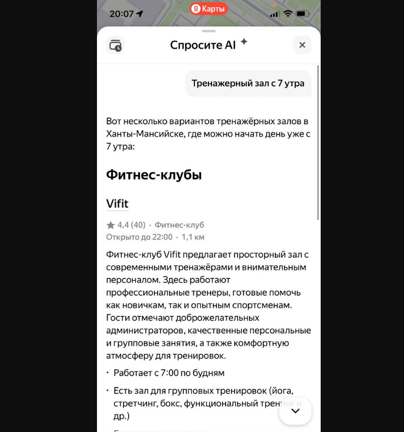 пример ответа ai